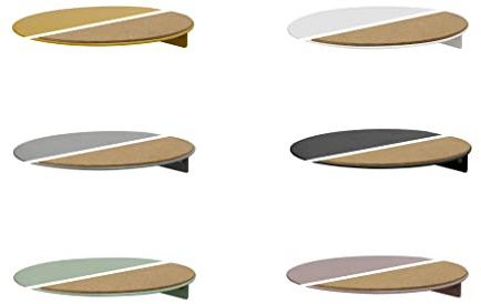 1x Wall Stair DOT Wandstufe Katzentreppe Klettersystem für Haustiere, belastbare, stabile Ablage/Plattform mit Selbstklebender, Rutschfester Korkmatte für Vasen, Blumentöpfe (Weiß)