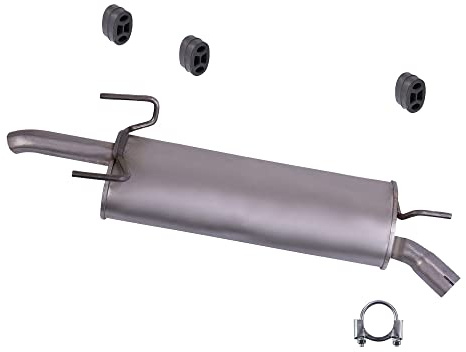 ATEC Germany Auspuff Schalldämpfer Set 1x Endschalldämpfer, mit | Kompatibel mit: OPEL ASTRA F Caravan, ASTRA F Kasten/Kombi