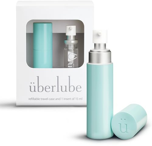 Überlube Gel Lubrificante Intimo da Viaggio Luxury |Lubrificante al Silicone Naturale per Sesso con Vitamina E Latex-Safe | Inodore, Insapore, Zero Residui, Funziona anche in Acqua - 15ml Acqua