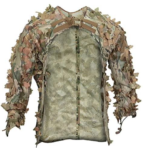 Rianpesn Ghillie Suit, Turkey Hunting Ghillie Suit for Men, Camouflage Ghillie Suit Warrior Ghillie Suit for Hunting Airsoft Wildlife Photography