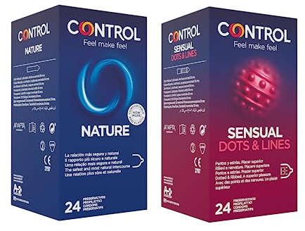 CONTROL Kit Stimulation Mix Cofanetto di Preservativi Stimolanti e Classici, 48 Profilattici
