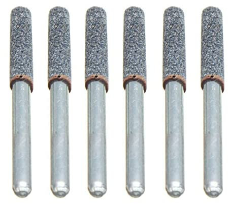 ZEZEFUFU 6Pcs 20mm Length 5/32 Grinding Stone Tools 12 Volt Chainsaw Chain Sharpener Kit
