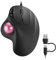 Nulea M509 Trackball Maus verdrahtet, Ergonomisches Design, Einfache Daumenkontrolle, Präzise und reibungslose Verfolgung, 2-in-1 Schnittstelle (Typ A &Typ C), Kompatibel für PC, Laptop, Mac, Windows.