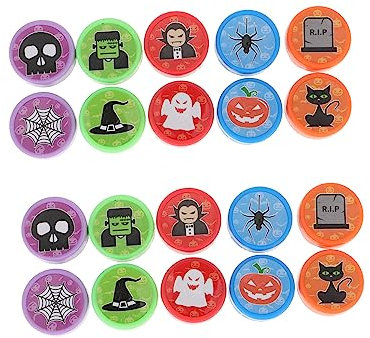 HEMOTON 2 Kisten Halloween-Stempel Halloween Theme Halloween Kinder Party Kürbis Briefmarken Halloween-Bastelbedarf Kinderspielzeug Kinderstampfer Spielzeug Halloween-Stampfer Plastik