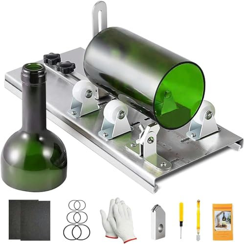 Glasflaschenschneider Profi - Schneidwerkzeug Maschine für Wein Bier Glas Handwerk Recycling - Glasschneider zum Flaschenschneiden