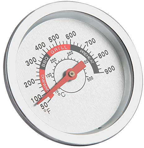Thermomètre de barbecue en acier inoxydable pour cuisson extérieure, mesure exactement 50-900℉, 09knacbpg7