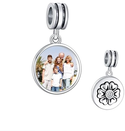 LaMenars 925 plata esterlina personalizada foto encanto bebé foto pulsera collar colgante para damas Joyería regalo