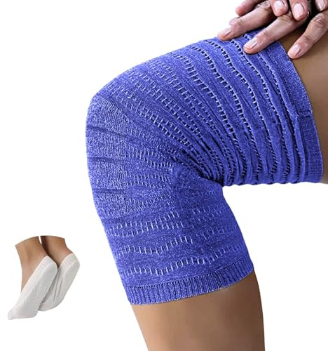SPIKENERGY Ginocchiera Ortopedica Elastica Elettro Magnetoterapia – Artrosi, Artrite, Traumi Distorsivi, Tendinite, 2Calzini Antimicotico Piede in omaggio, Dispositivo Medico Detraibile, Made in Italy