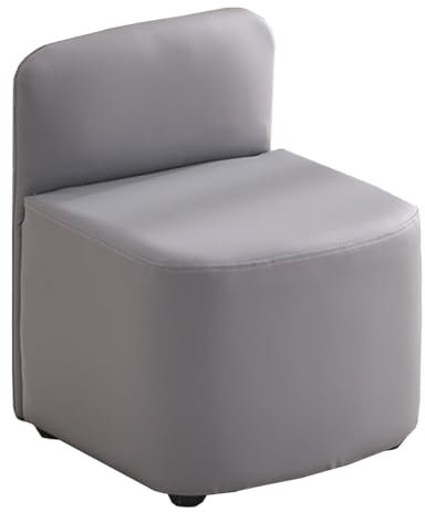 Quadratischer Fußhocker Leder Hocker kleiner Stapelstuhl für Wohnzimmer, Schlafzimmer, Sofa gepolstert Ottomane kleiner weich gepolsterter Toilettenhocker