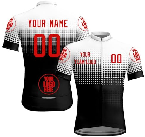 Homme Femme Maillot personnalisé Nom de l'équipe Votre nom Logo Vêtements de vélo Maillot personnalisé Maillot de Cyclisme