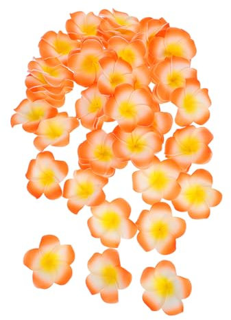 Gatuida 50 Plumeria Artificiali per Decorazioni Fai da Te Accessori per Matrimonio e Feste Leggeri e Realistici per in Spiaggia
