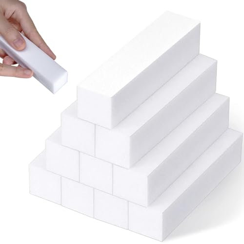 10 Stück Buffer Für Nägel,Nail Buffer,Nagel Buffer,Weiß Buffer, Schleifblöcke Polierblock Buffer, Der Neuen Generation Schwamm Nagelfeile Buffer, Schleifblöcke Nagelfeile Maniküre Werkzeug