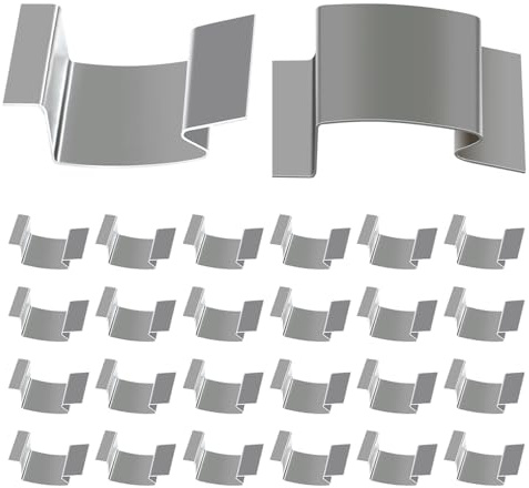 Greenhouse Glass Clips 25pcs for Home Garden Greenhouse Glass‘G' Clips Made of Stainless Steel an Essential Accessory for Your Repairs