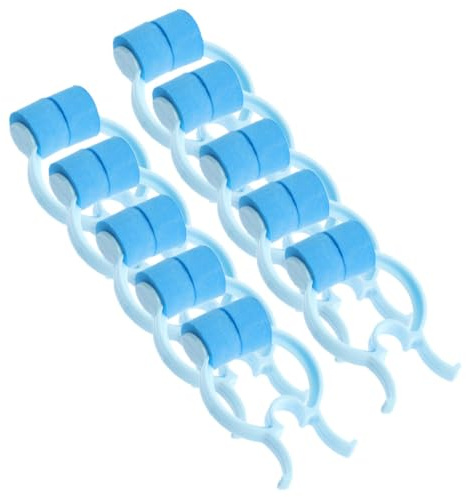 ELAYARD Lot De 16 Pinces-nez Pratiques Anti-saignement De Nez En Plastique Bleu, Clips Pour Bouchons Nasaux Solide, Accessoires Portables Pour Épistaxis à Usage Domestique Et Scolaire