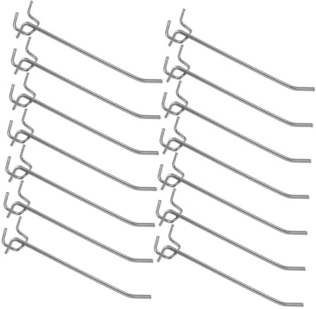 KONTONTY 50 piezas Ganchos para Panel Perforado de Resistentes Fáciles de Instalar Diseño Ergonómico para Tienda Hogar y Oficina Gancho de Exhibición Versátil