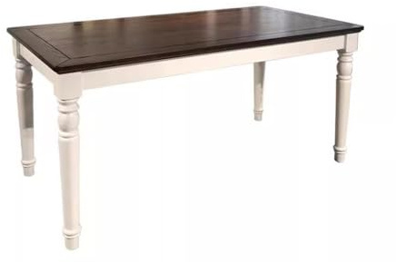 Büro-Besprechungstisch Einfacher weißer pastoraler Esstisch aus massivem Holz for kleine Haushalte Esstisch(B:140CM*80CM*75CM)