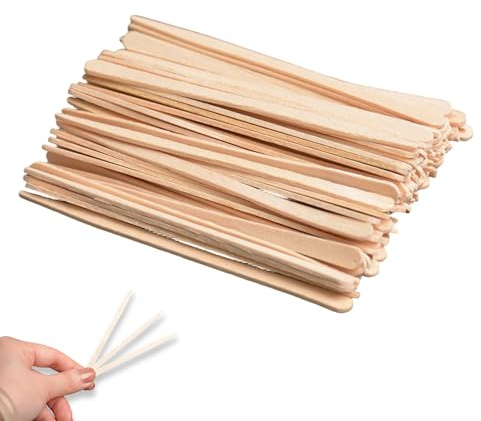 Weilin 300 Pcs Wooden Sticks, Waxing Sticks, Wax Spatulas Stick Wooden for Hair Removal and Home Usage