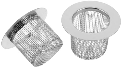Lurrose 2pcs Stainless Steel Bathroom Drain Strainers 4cm Hair Catcher Sink Sink Drain Covers Anti-clogging Filters for Shower Floor