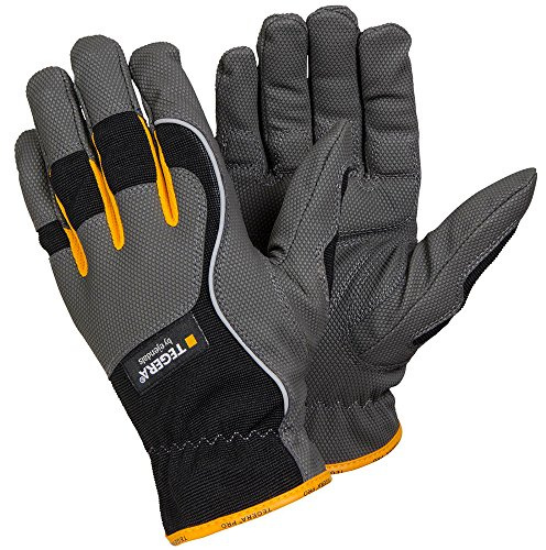 Ejendals Handschuh Tegera 9125 aus Synthetikleder, Größe 11, 1 Stück, grau/schwarz/gelb, 9125-11