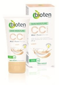 CC Cream All-in-One Skin Perfection (Light) - Unifies Tone, Illuminates, Covers Imperfections -With 24-Hour Hydro-Nutrient & 100% Natural Quince Extract - 50ml by Bioten
