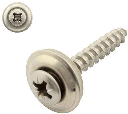 50 Stück Spenglerschrauben mit EPDM Dichtscheibe - 15 mm - Kreuzschlitz (POZI) PZ - 4,5x35 mm DIN7995 Edelstahl A2 V2A - SC-Normteile