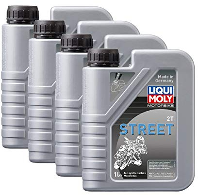 Liqui Moly 4 x 1504 Motorcykel 2T delsyntetisk Scooter Street Roller motorolja 1