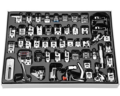 Zerodis 52 stücke Professionelle Nähfuß Set Haushalts Stitch Walking Fuß multifunktionale Nähmaschine Teil Naehfuesse Naehfuss Zubehoer Satz für Bruder sänger und Haushalt nähmaschine