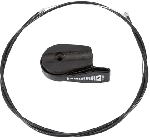 KSTE Rasenmäher Gaszug, Rasenmäher 65Gaszug mit Steuerhebelgriff for Rasenmäher Universal Ersatzteilset (Farbe : Black)
