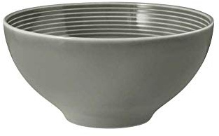 SELTMANN WEIDEN Schale - Schüssel - Durchmesser 15,7 cm - Höhe 7,6 cm - Beat - Form: Rund mit Rillenrelief - moderner Stil - Perlgrau - Color Glaze