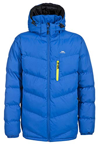 Trespass Men's Padded Jacket Blustery - Casual Winter Casual Jaket, Drawcord Hem, Adjustable Zip-Off Hood, Elasticated Cuffs, Low Profile Zips, Waterproof, Windproof