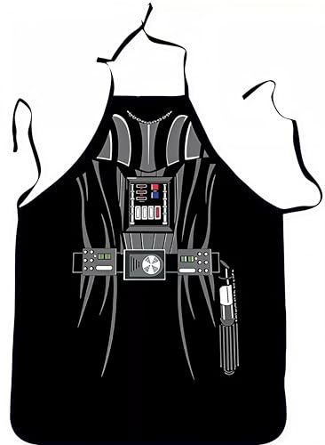 WOO LANDO Grillförkläde för män – 73 x 57 cm – rolig presentidé för grillning (Darth)