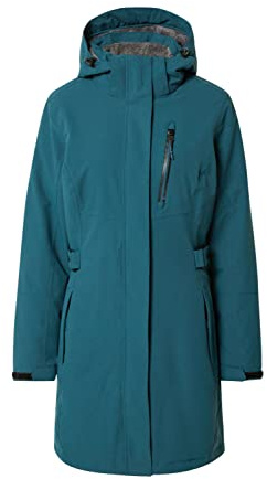 Killtec Damen Parka Funktionsparka mit abzippbarer Kapuze KOW 165 WMN PRK wasserdicht, Winddicht, atmungsaktiv 00834-petrol 40