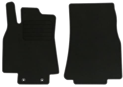Veloursfussmatten für Mercedes B-Klasse W245 Bj. 2005-2011 Basic VORNE runde Befestigungen Automatten Velourmatten Mit Absatzschoner Passform Neu