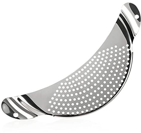 colapasta,accessori cucina particolari,scolapasta da pentola,Colino a forma di mezzaluna,scolapasta in acciaio inox,per scolare pasta, verdure,brodo,riso,frutta(1 pezzi)