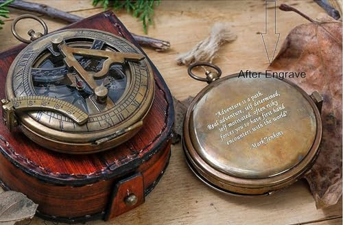 WOANIN Son Gifts, To My Son Kompass, Personalisierter Sonnenuhr-Kompass, für maßgeschneiderte Sonnenuhr-Kompass (personalisiert)