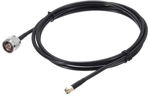 sourcing karta koaxialkabel 240 typ N hane till RP-SMA låg förlust hane koaxialkabel 5,9 FT svart 1 st