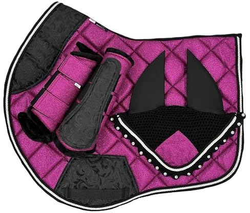 BRIAN AND COMPANY ITALY Schabracken-Set Glitter (COB, Fuchsia)