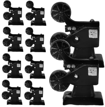 TOYANDONA 10pcs Resin Projector Figurine Vintage Movie Projector Model Miniature Scene Decor Home Dollhouse Ornament