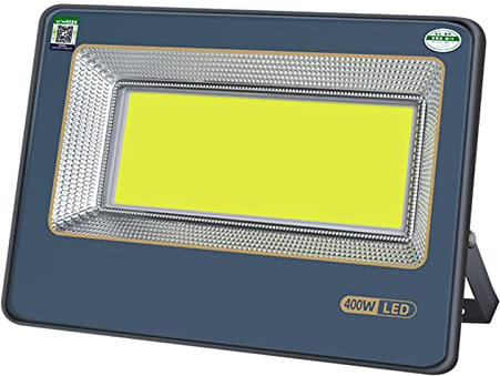LVSEWOA Projecteurs LED pour travaux extérieurs, éclairage de sécurité LED 6000k, 50-1000W, projecteur LED Haute luminosité 200~1100㎡, éclairage pour Cour, Jardin, Stade, Aire de Jeux (400W)