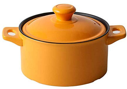 Cacerola de Cerámica con Tapa, Cazuela de Barro Cazuela de Barro Cazuela de Cerámica Cazuela de Cerámica Cocción a alta temperatura, conducción rápida del calor, acumulación de calor y capacidad de a