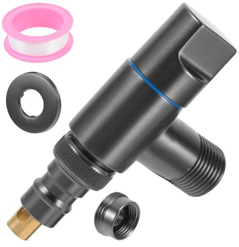 Homoyoyo Kaltwasserhahn Für Waschmaschine Ersatzarmatur Aus Messing Rostfrei Und Langlebig Mit Automatischer Wasserabschaltung Geeignet Für Geschirrspüler Und Bad