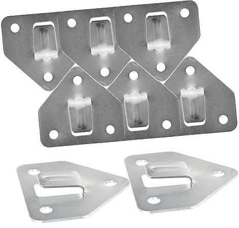 Support Lot de 8 en Fer Argenté, Forme Unique, pour Extincteur Mural | Crochets de Fixation pour Extincteurs, Porte-extincteur, Support Extincteur, Simple et Pratique