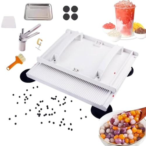 Manueller Tapioka-Perlen-Maker mit Extruder und Abisolierzange, perfekt für hausgemachten Bubble Tea in Küche und Café