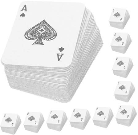 CORHAD 24sätze Miniaturkartenset Mit Leeren Spielkarten Minikarten in Großer Auswahl Kartenspiel Für Unterwegs Langlebig Aus Beschichtetem Papier Vielseitig Für Reisen Und Partys
