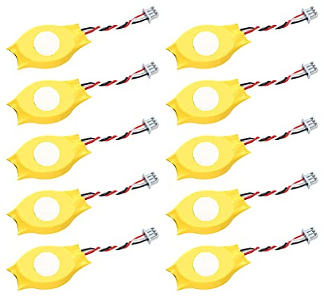 Rdxanc 10pcs Nuovo Notebook CMOS Del Computer Portatile Scheda Madre PC 3 V 2032 Li-ion Cell Button Batteria con 3 Fili 3Pin Cavo