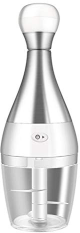 Toyvian Tritatutto Manuale in Acciaio Inox 304 Multifunzionale per Aglio e Carne, Mini Spremiaglio Portatile Leggero, Utensile da Cucina per Uso Domestico e Preparazione Alimenti