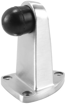 Huba Fermaporta da pavimento, protezione da parete, limitatore di vetro, in acciaio inox, per interni ed esterni, porte del balcone