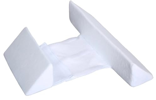 Tressify Baby-Seitenschläferkeil: atmungsaktives Babykissen mit Verstellbarer Breite, Anti-Roll, weiche Kopfstütze, geneigte Form gegen Spucken, 42 x 22 x 10 cm