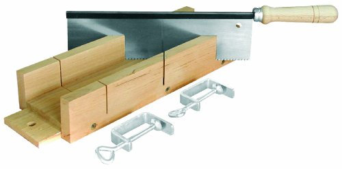 Outifrance - Boîte à onglet bois + scie à dos + presses Outifrance