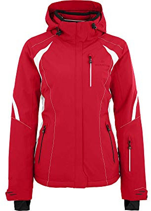 Bergson SNOWTASTIC | Damen Skijacke, wattiert, 20000mm Wassersäule, Chinese red [104], 42 - Damen